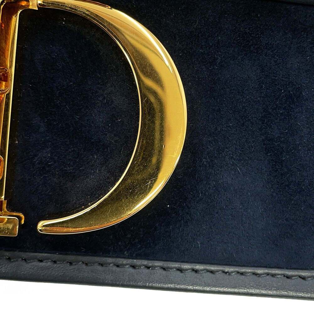 CHRISTIAN DIOR Blue Leather Shoulder Bag - Picture 13 of 15